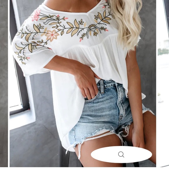 NWT: VICI Harper Embroidered Top TERRACOTTA - Picture 10 of 12